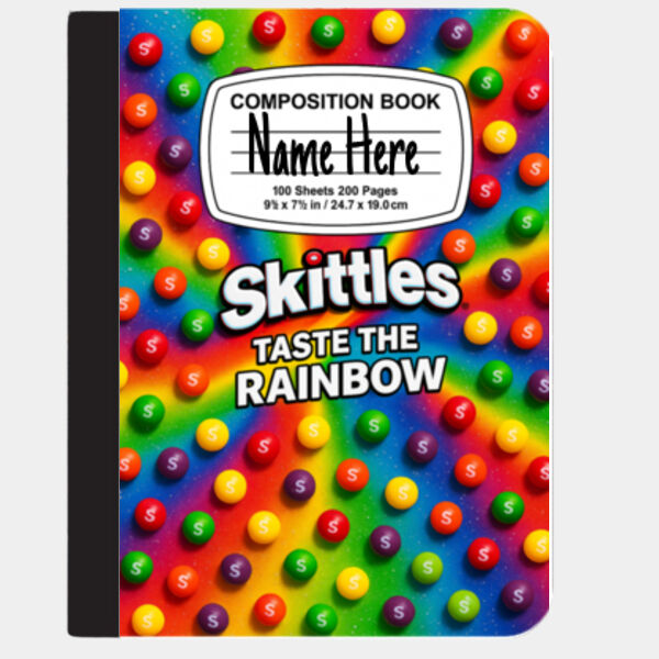Composition Book - Skittles Thumbnail