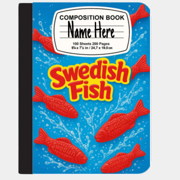 Composition Book - Swedish Fish Thumbnail