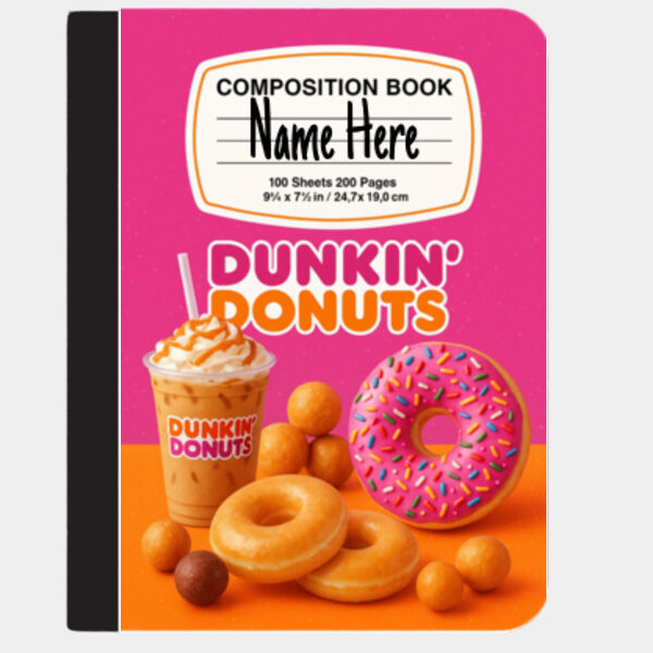Composition Book - Dunkin' Donuts Thumbnail