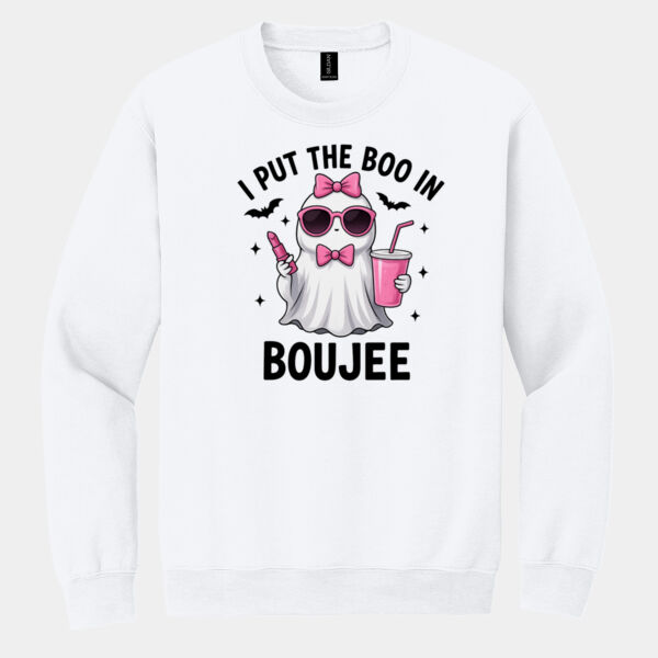 I Put The Boo In Boujee Halloween Sweatshirt Thumbnail