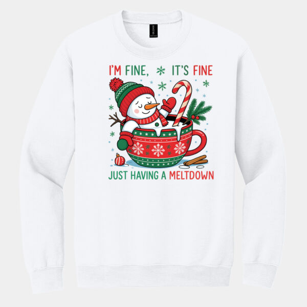 I'm Fine It's Fine Just Having a Melt Down Sweater Thumbnail