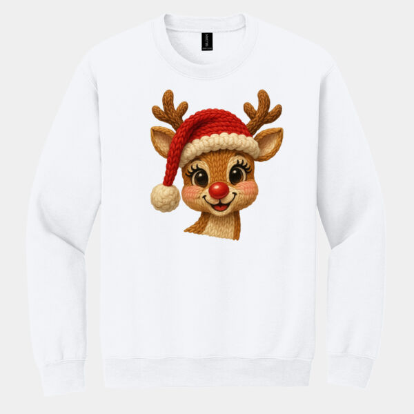 Latch Hook Yarn Crochet Red Nose Reindeer Design Thumbnail
