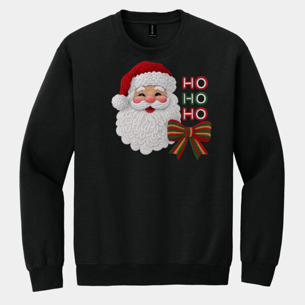 Santa Ho Ho Ho Latch Hook Yarn look Sweatshirt  Thumbnail