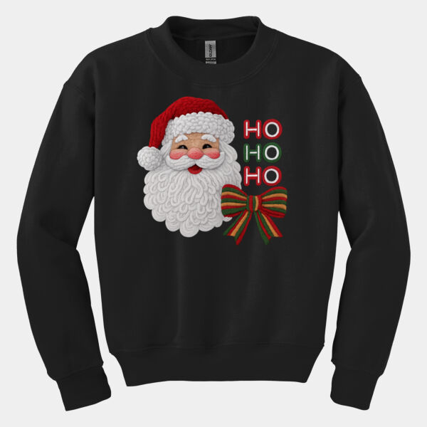 Santa Ho Ho Ho Latch Hook Yarn look Sweatshirt Thumbnail
