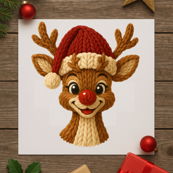 Reindeer Crochet Yarn DTF Transfer Sheet 2 2 Thumbnail
