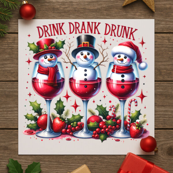 Drink Drank Drunk DTF Transfer Sheet Thumbnail