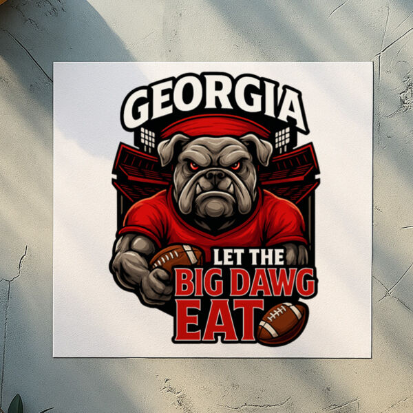 Let The Big Dawg Eat DTF Transfer Thumbnail