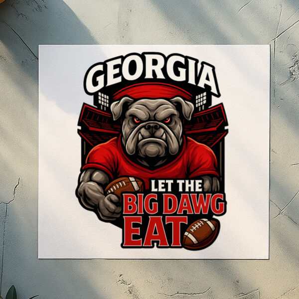 Let The Big Dawg Eat DTF Transfer 4 Thumbnail
