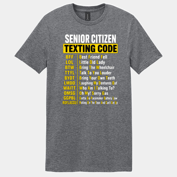 Senior Citizen Text Code Thumbnail
